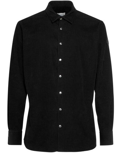 Moncler Camisa de pana de algodón - Negro