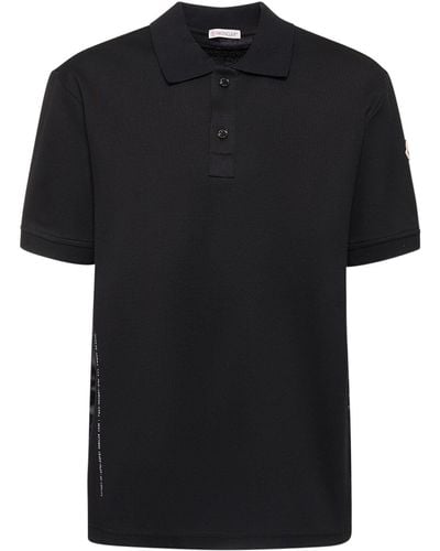 Moncler Genius Moncler X Frgmt Cotton Piqué Polo Shirt - Black
