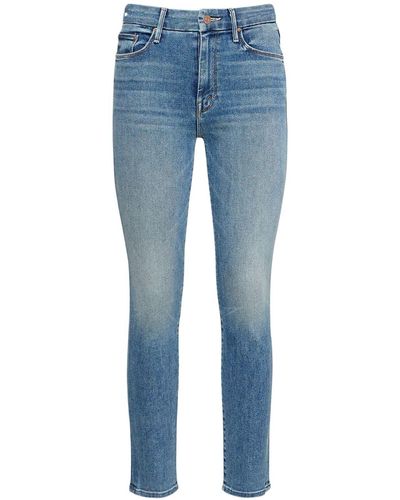 Mother The Looker Ankle Skinny Jeans - Blue