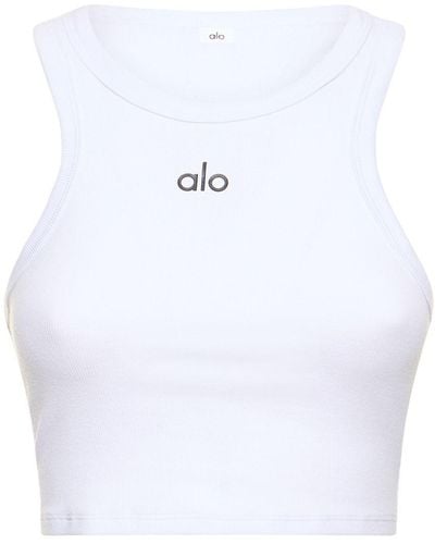 Alo Yoga Aspire タンクトップ - ホワイト