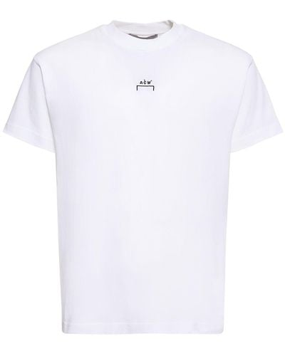 A_COLD_WALL* T-shirt in cotone con logo - Bianco