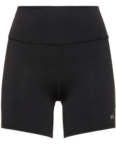 Alo Yoga Shorts airlift energy in techno stretch - Nero
