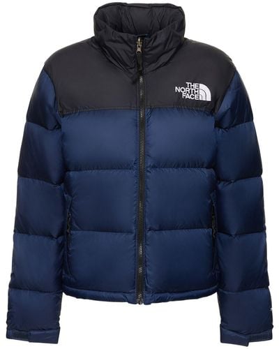 The North Face 1996 Retro Nuptse Brand-embroidered Regular-fit Shell-down Jacket - Blue