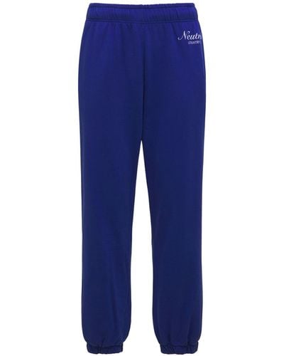 Jaded London Pantalones Deportivos De Algodón - Azul
