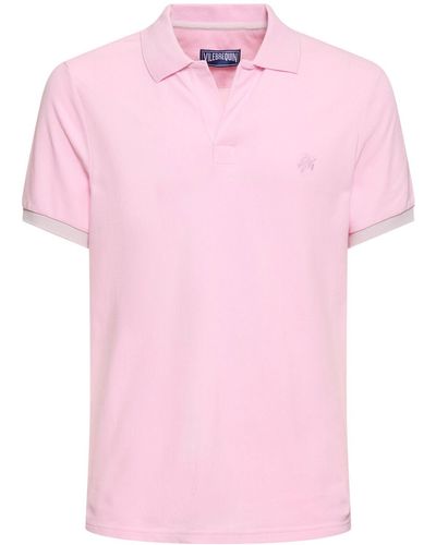 Vilebrequin Poloshirt Aus Baumwolljersey Mit Logo - Pink