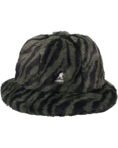 Kangol Faux Fur Bucket Hat - Black