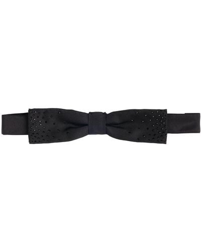 DSquared² Bow Tie W/ Crystals - White