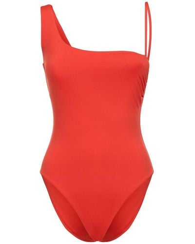 Max Mara Clara Jersey One Piece Swimsuit - Red