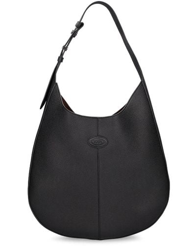 Tod's Small Sacca Oboe Leather Bag - Black