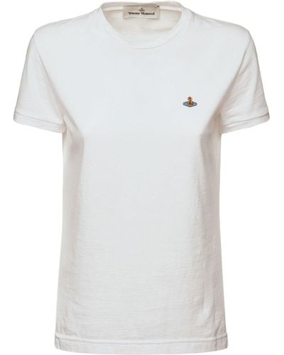 Vivienne Westwood T-shirt En Jersey De Coton Biologique - Blanc
