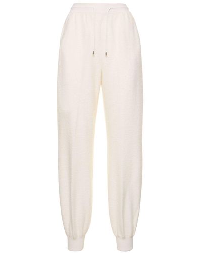 Loro Piana Fuji Cashmere & Silk Midrise Sweatpants - Natural