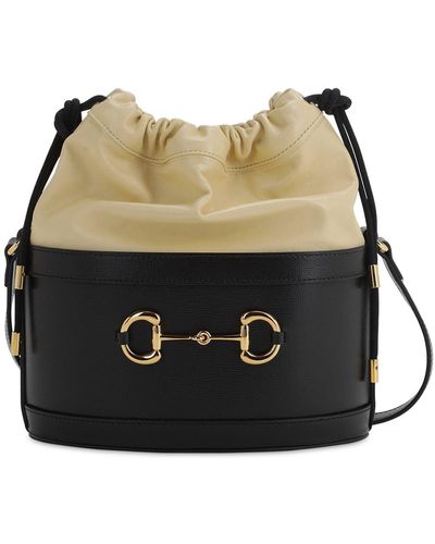 Gucci Horsebit 1955 Bucket Bag - Schwarz