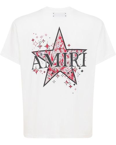 Amiri T-shirt Aus Baumwolljersey - Weiß