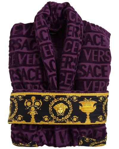 Versace Barocco & Robe Bathrobe - Purple
