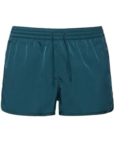 CDLP Shorts mare in econyl di twill di raso - Blu