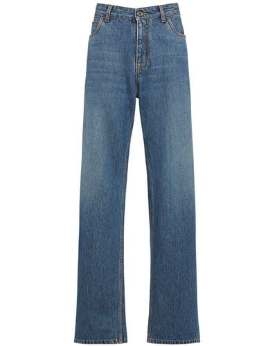 Etro Jeans baggy de denim de algodón - Azul