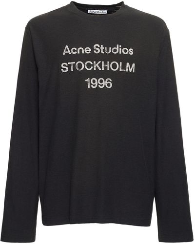 Acne Studios Edden 1996 Long Sleeve T-Shirt - Black