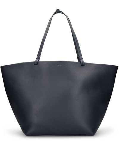 The Row Xl Leather Park Tote - Blue