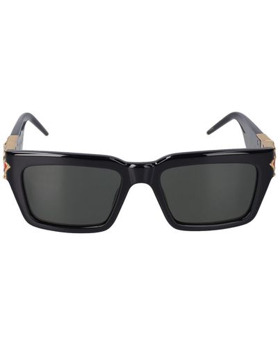 Casablancabrand Rechteckige Sonnenbrille Mit Monogrammplakette - Schwarz