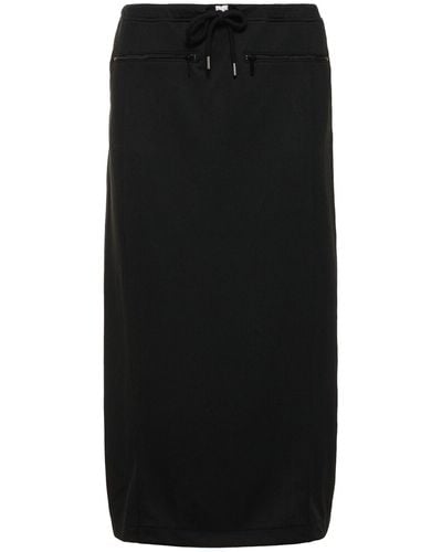 Courreges Drawstring Maxi Skirt - Black