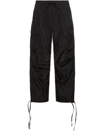 MSGM Pantalones cargo de techno - Negro