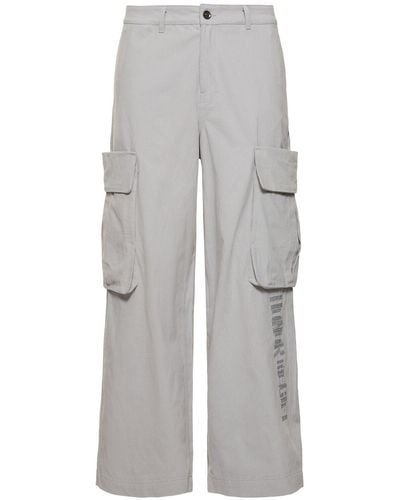 Honor The Gift A-spring Wide Leg Cargo Pants - Gray