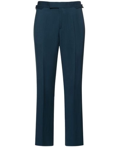 Vivienne Westwood Pantalones de lana virgen - Azul