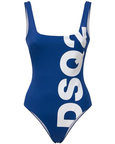 DSquared² Logo Swimsuit - Blue