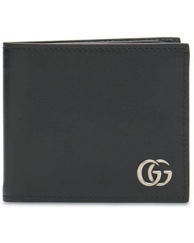Gucci Brieftasche Aus Leder "gg Marmont" - Schwarz