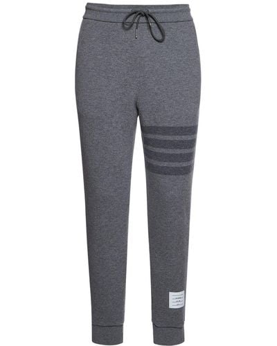 Thom Browne Pantalones deportivos de lana - Gris