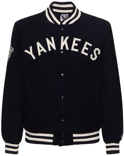 KTZ Ny Yankees Mlb Patch Varsity Jacket - Blue