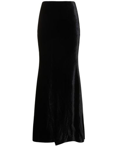 Alessandra Rich ベルベットスカート - ブラック