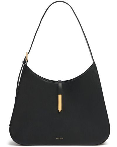 DeMellier London Grand sac porté épaule en cuir lisse tokyo - Noir