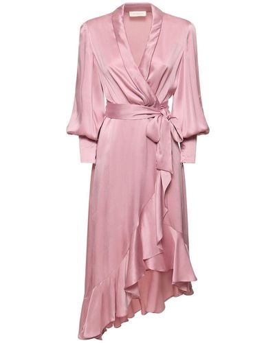 Zimmermann シルクドレス - ピンク