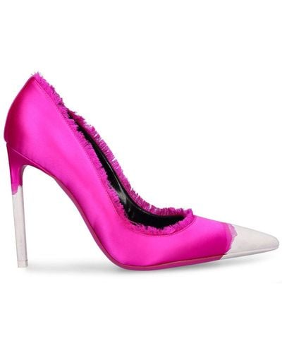Tom Ford 105Mm Painted Satin Sandals - Pink