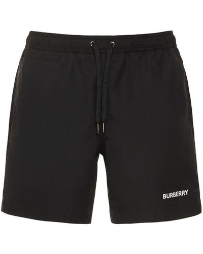 Burberry Martin Tech Swim Shorts - Black