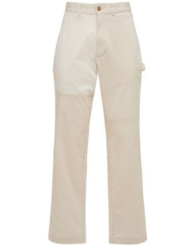 Lacoste Live Patchwork Trousers - Natural