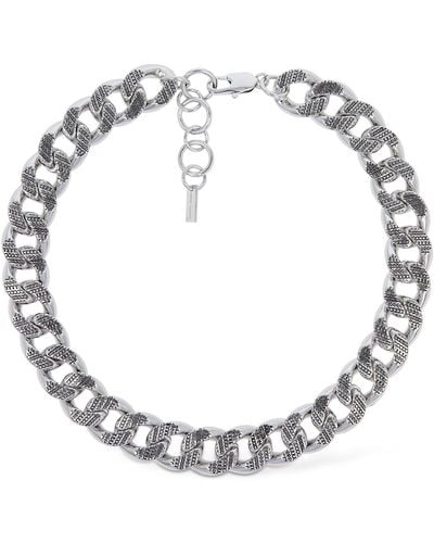 Marc Jacobs Monogram Chain Link Necklace - Metallic