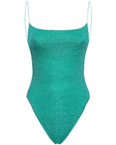 Oséree Lumiere Maillot ルレックスワンピース水着 - グリーン