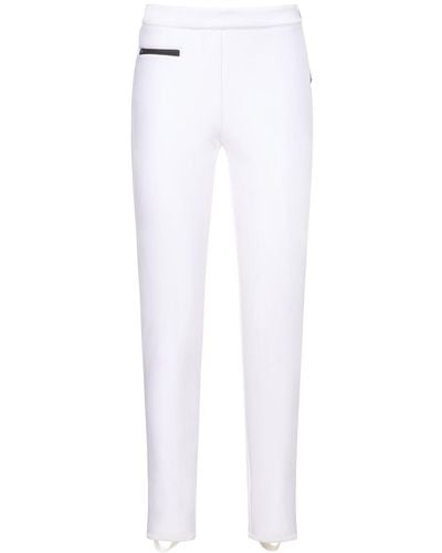 Erin Snow Olivia Metallic Racer Trousers - White