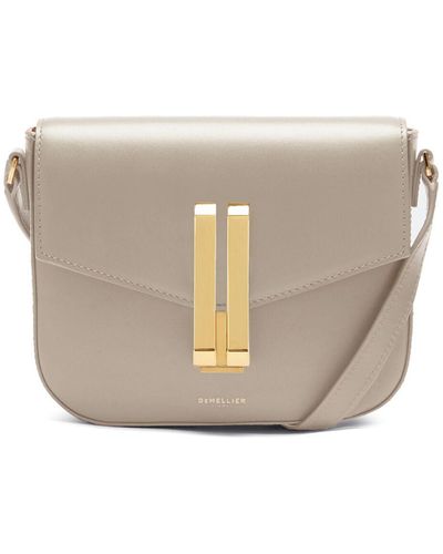 DeMellier London Small Vancouver Smooth Leather Bag - Gray