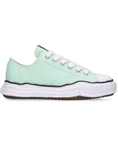Maison Mihara Yasuhiro Peterson Low Og Sole Canvas Sneakers - Green