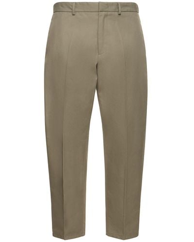 Jil Sander Fine Cotton Pants - Natural
