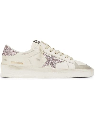 Golden Goose 30mm Stardan Nappa Leather Sneakers - White