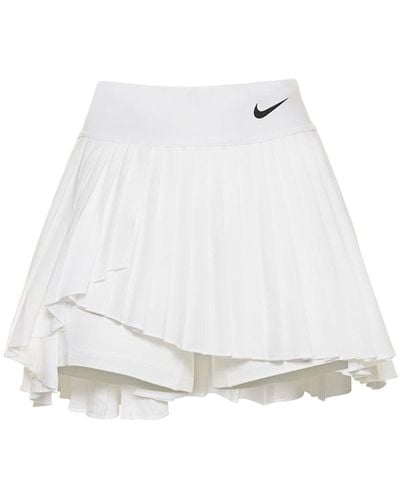 Nike Tennisrock Mit Plissees - Weiß