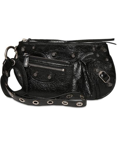 Balenciaga Clutch Mini Le Cagole De Piel - Negro