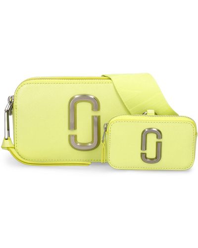 Marc Jacobs The Snapshot Leather Shoulder Bag - Yellow