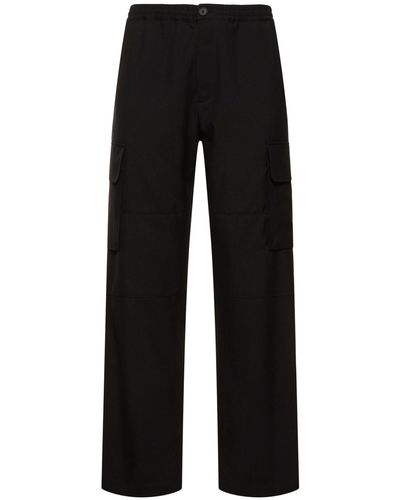 Marni Tropical Wool Cargo Pants - Black