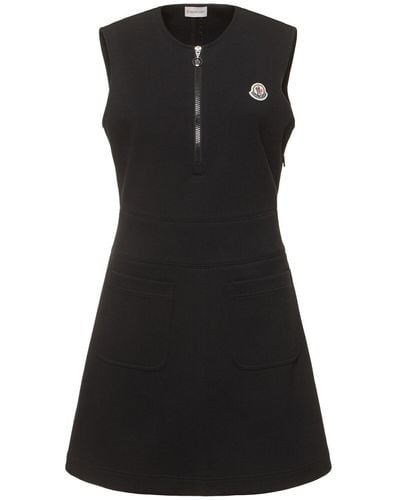 Moncler Cotton Blend Dress - ブラック