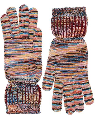 Missoni Handschuhe Aus Woll/kaschmirmischung - Mehrfarbig